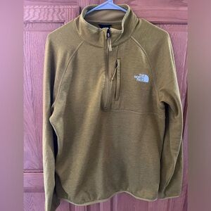 North Face Quarter-Zip - Mustard Yellow, Size M (Men’s)